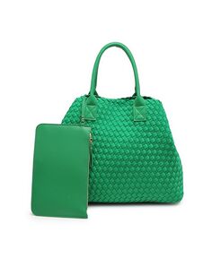 Плетеная сумка-тоут Ithaca из неопрена Urban Expressions, зеленый