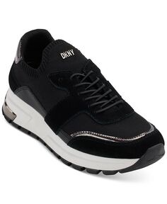Женские низкие кроссовки для бега Maida на шнуровке DKNY, цвет Black/ Dark Gunmetal