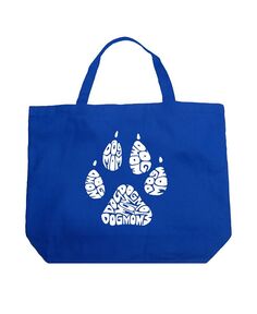 Мама-собака — большая сумка-тоут Word Art LA Pop Art, синий