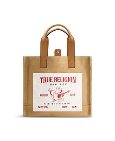 средняя карманная сумка-тоут True Religion, тан/бежевый