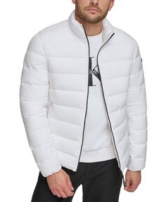 Мужская стеганая водостойкая куртка-пуховик Infinite Stretch Calvin Klein, белый