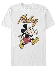 Мужская винтажная футболка с короткими рукавами и круглым вырезом Микки Fifth Sun, белый