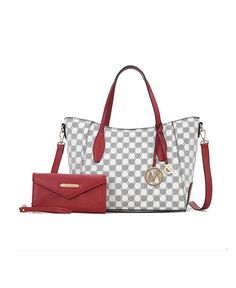 Женская сумка-тоут Gianna с соответствующим кошельком от Mia K MKF Collection, красный