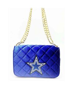 Женская бархатная сумка через плечо Dallas Cowboys Cuce, синий