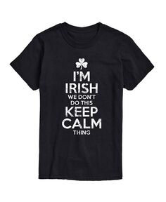 Мужская ирландская футболка с рисунком Don&apos;t Keep Calm AIRWAVES, черный
