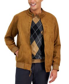 Мужская куртка из искусственной замши Club Room, коричневый