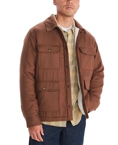 Мужская фланелевая куртка-рубашка Ridgefield на флисовой подкладке Marmot, тан/бежевый