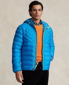 Мужская компактная водоотталкивающая куртка Polo Ralph Lauren, синий