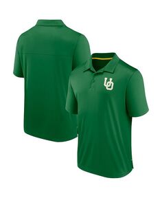 Мужская зеленая рубашка-поло с фирменным логотипом Oregon Ducks Fanatics, зеленый