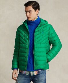 Мужская компактная водоотталкивающая куртка Polo Ralph Lauren, цвет Billiard