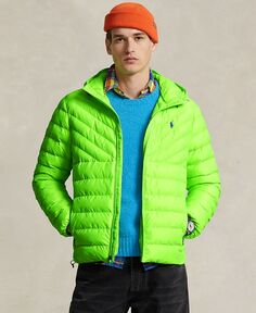 Мужская компактная водоотталкивающая куртка Polo Ralph Lauren, цвет Rescue Green