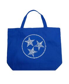 Теннесси — большая сумка-тоут Word Art LA Pop Art, синий