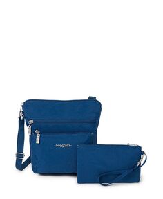 Женская карманная сумка через плечо Baggallini, синий