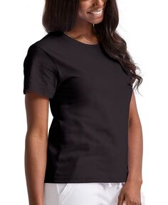Женская классическая футболка Originals Triblend с коротким рукавом Hanes, черный