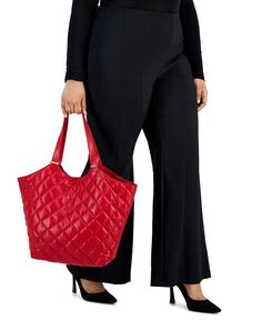 Стеганая сумка-тоут Andria очень большого размера I.N.C. International Concepts, красный