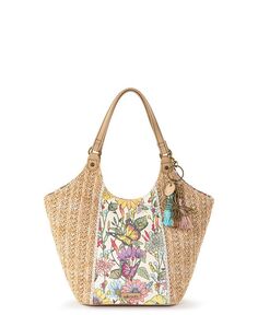 Женская соломенная сумка-шоппер Roma, маленькая Sakroots, мультиколор
