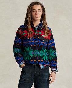 Мужской пуловер из флиса с начесом «Снежинка» Polo Ralph Lauren, мультиколор