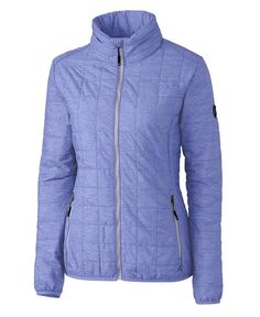 Женская утепленная куртка-пуховик Rainier PrimaLoft с полной молнией Cutter &amp; Buck, фиолетовый