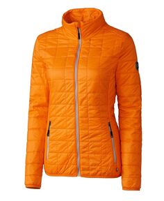 Женская утепленная куртка-пуховик Rainier PrimaLoft с полной молнией Cutter &amp; Buck, оранжевый