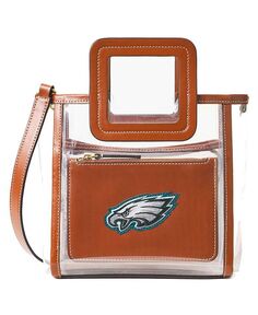 Женская прозрачная мини-сумка Shirley Philadelphia Eagles Staud, коричневый