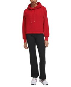 Спортивный женский пуловер с капюшоном из шерпы Tommy Hilfiger, красный
