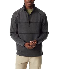 Мужской пуловер с молнией в четверть и длинными рукавами BASS OUTDOOR, серый