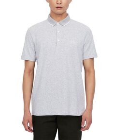 Мужская рубашка-поло из джерси приталенного кроя Armani Exchange, серый