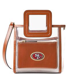 Женская прозрачная мини-сумка Shirley San Francisco 49ers Staud, коричневый