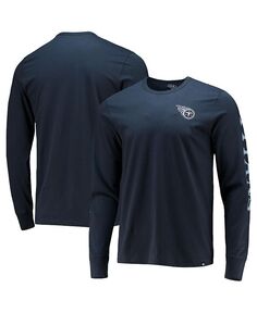 Мужская темно-синяя футболка с длинным рукавом Tennessee Titans Franklin &apos;47 Brand, синий