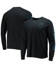 Мужская футболка &apos;47 Black Carolina Panthers Franklin с длинным рукавом &apos;47 Brand, черный