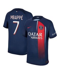 Мужская футболка Kylian Mbappe Navy Paris Saint-Germain 2023/24 домашняя аутентичная футболка игрока Nike, синий