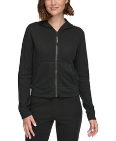 Женская термотолстовка на молнии спереди Calvin Klein, черный