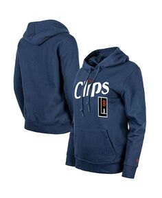 Женский темно-синий пуловер с капюшоном LA Clippers 2023/24 City Edition New Era, синий