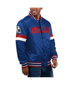 Мужская университетская атласная куртка с длинными кнопками Royal Buffalo Bills Home Game Starter, синий