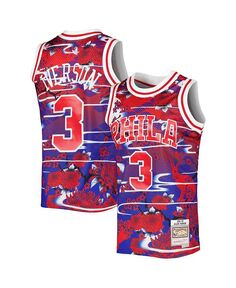 Мужская красная майка Allen Iverson Philadelphia 76ers Hardwood Classics Lunar New Year Swingman Mitchell &amp; Ness, красный