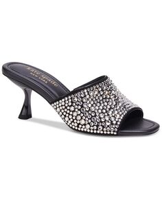 Женские классические сандалии Malibu с кристаллами kate spade new york, черный