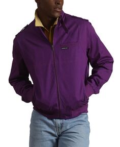 Мужской большой &amp; Высокая классическая куртка-гонщик (облегающего кроя) Iconic Racer Members Only, фиолетовый