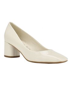 Женские туфли-лодочки Alanta с квадратным носком Calvin Klein, белый