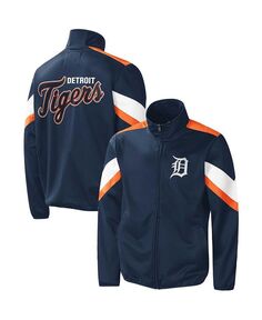 Мужская темно-синяя куртка с молнией во всю длину Detroit Tigers Earned Run G-III Sports by Carl Banks, цвет Navy