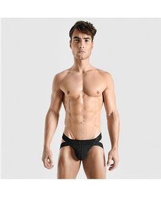 Мужские стринги Lift Jock [DUAL TECH] Rounderbum, черный