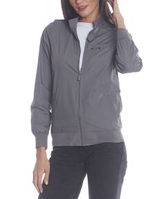 Женская классическая гоночная куртка Iconic (облегающего кроя) Members Only, цвет Grey