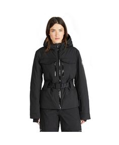 Женская лыжная куртка Gabbi Ladies с поясом и фиксированным капюшоном Pajar, черный