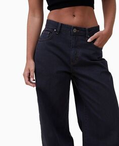 Женские свободные широкие джинсы COTTON ON, черный