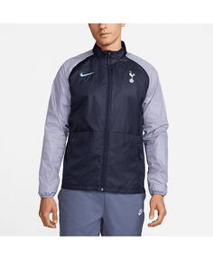 Мужская темно-синяя куртка с молнией во всю длину реглан Tottenham Hotspur Academy AWF Nike, синий