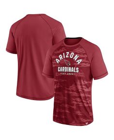 Мужская футболка с логотипом Cardinal Arizona Cardinals Hail Mary реглан Fanatics, красный