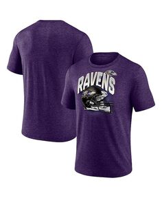 Мужская фиолетовая футболка с фирменным рисунком Baltimore Ravens End Round Tri-Blend Fanatics, фиолетовый