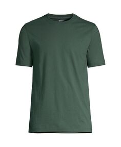 Мужская футболка Super-T с коротким рукавом Lands&apos; End, зеленый