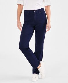 Женские прямые джинсы с высокой посадкой Style &amp; Co, цвет Industrial Blue