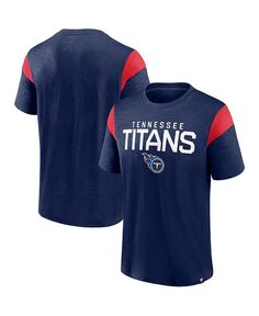Мужская темно-синяя футболка Tennessee Titans Home Stretch Team с фирменным логотипом Fanatics, синий