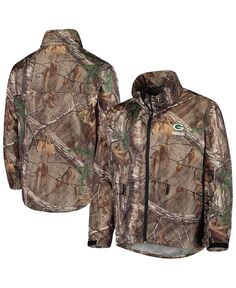 Мужская водонепроницаемая складная куртка с молнией во всю длину Realtree Camo Green Bay Packers Circle Sportsman Dunbrooke, зеленый